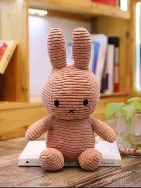 Miffy Inspired Bunny Plush 9.8” Pink